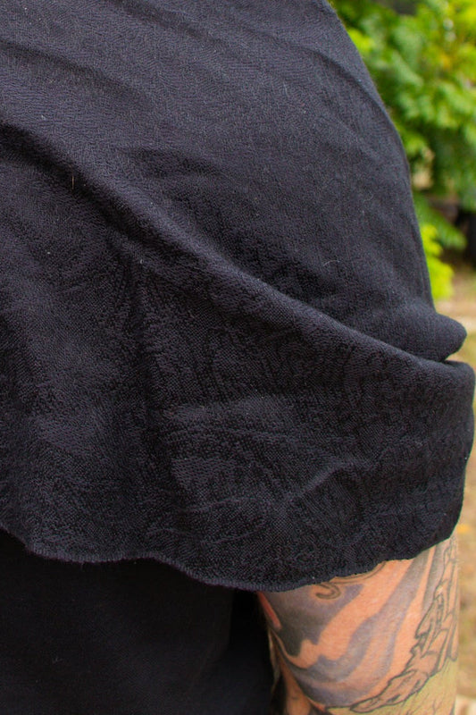 Black paisley pashmina