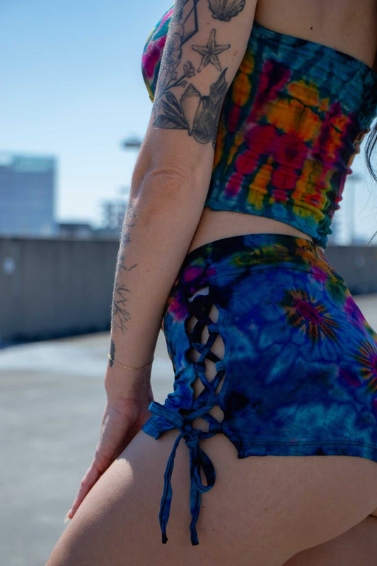 Lace-up Booty Shorts