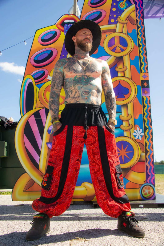 Aztec Mushroom Harem Pants