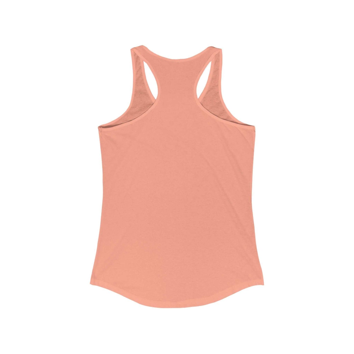 Loose Lucys Women's Ideal Racerback Tank in peach color.