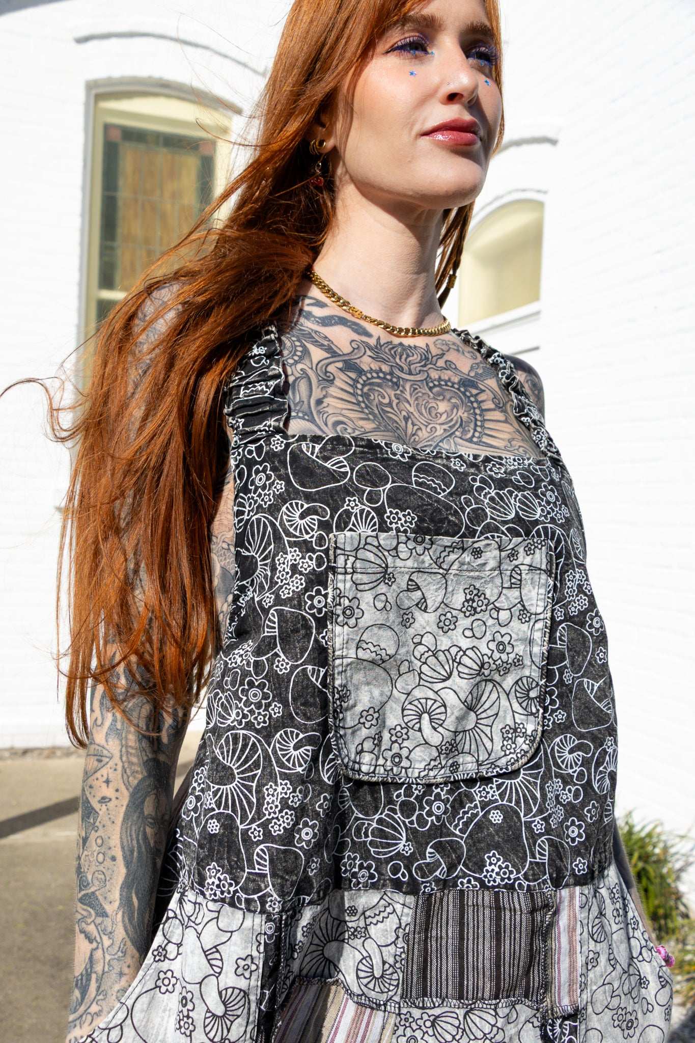 Mushroom Flora Pallazzo Overalls