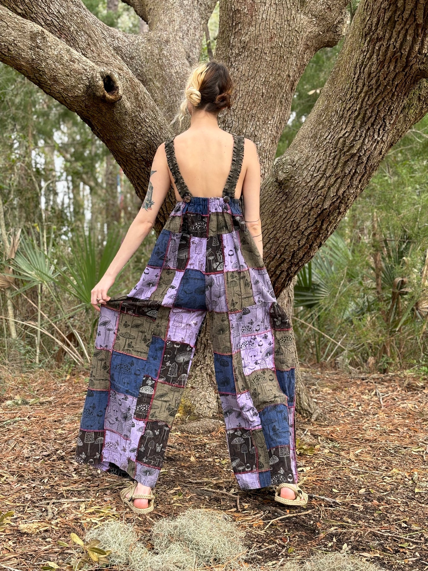 Mushroom Patchwork Overalls Collection