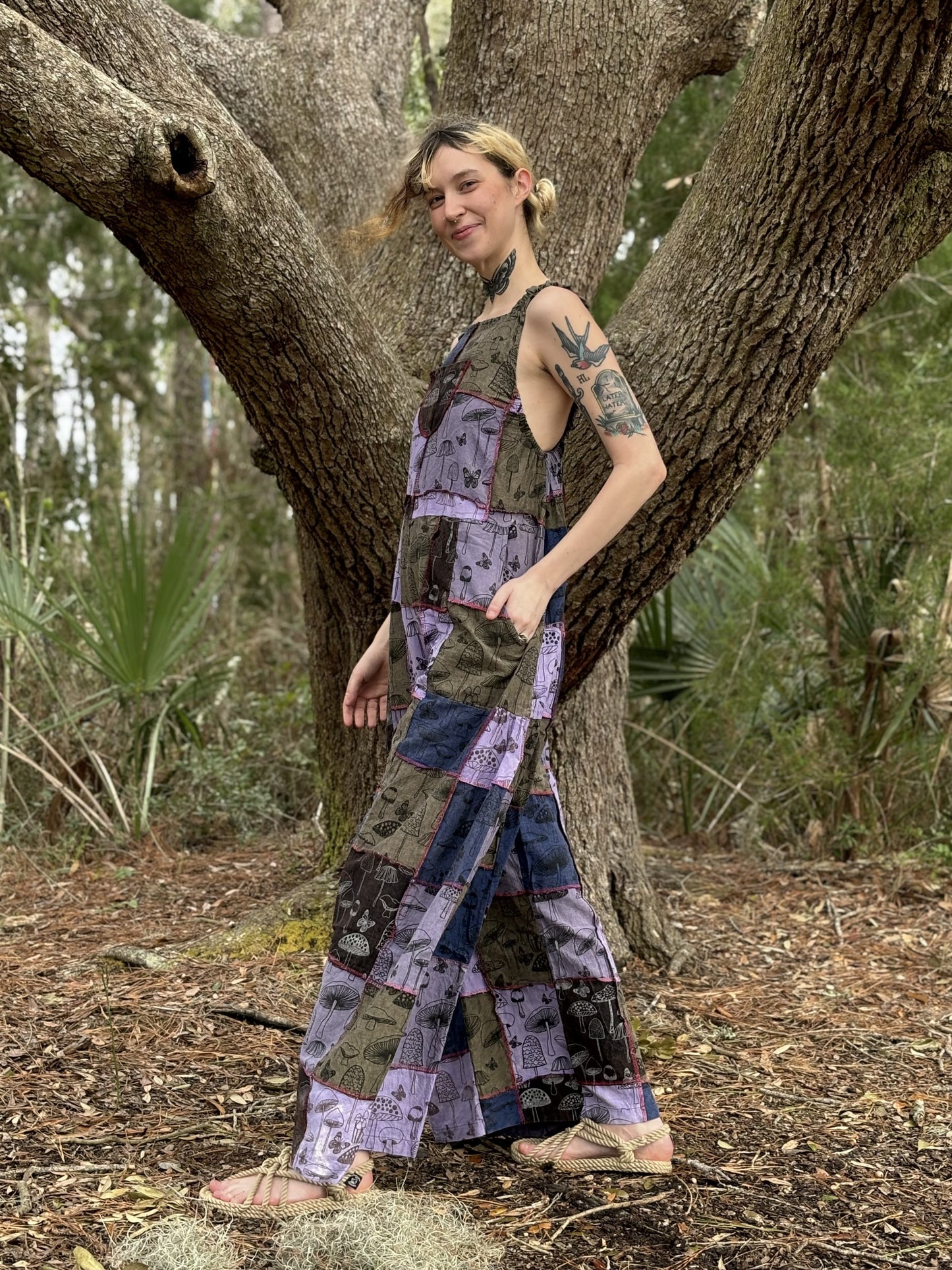 Mushroom Patchwork Overalls Collection