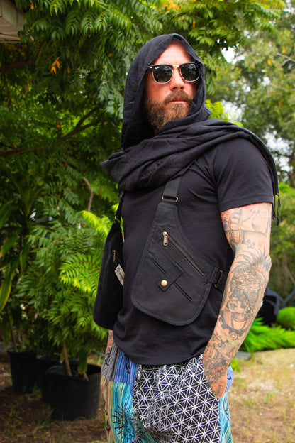 Black paisley pashmina