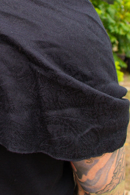 Black paisley pashmina