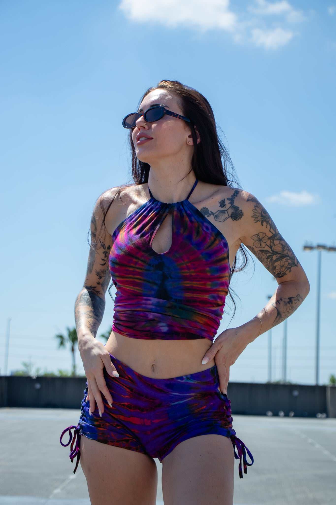 Lace-up Booty Shorts