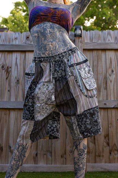 Mushroom flora shorts
