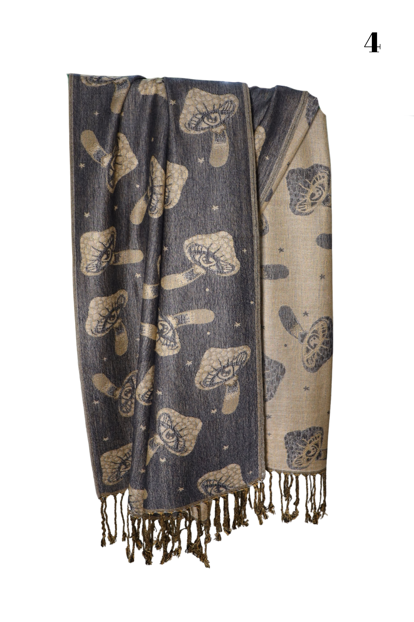 Trippy Mushroom Eye Pashmina