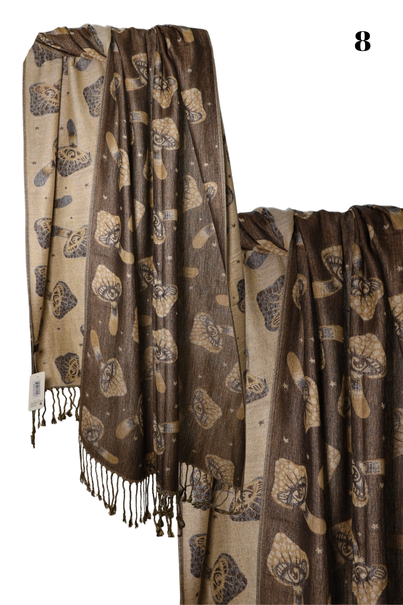 Trippy Mushroom Eye Pashmina