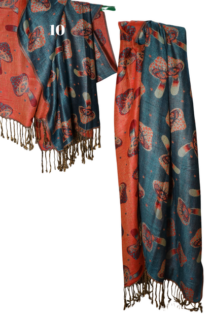 Trippy Mushroom Eye Pashmina