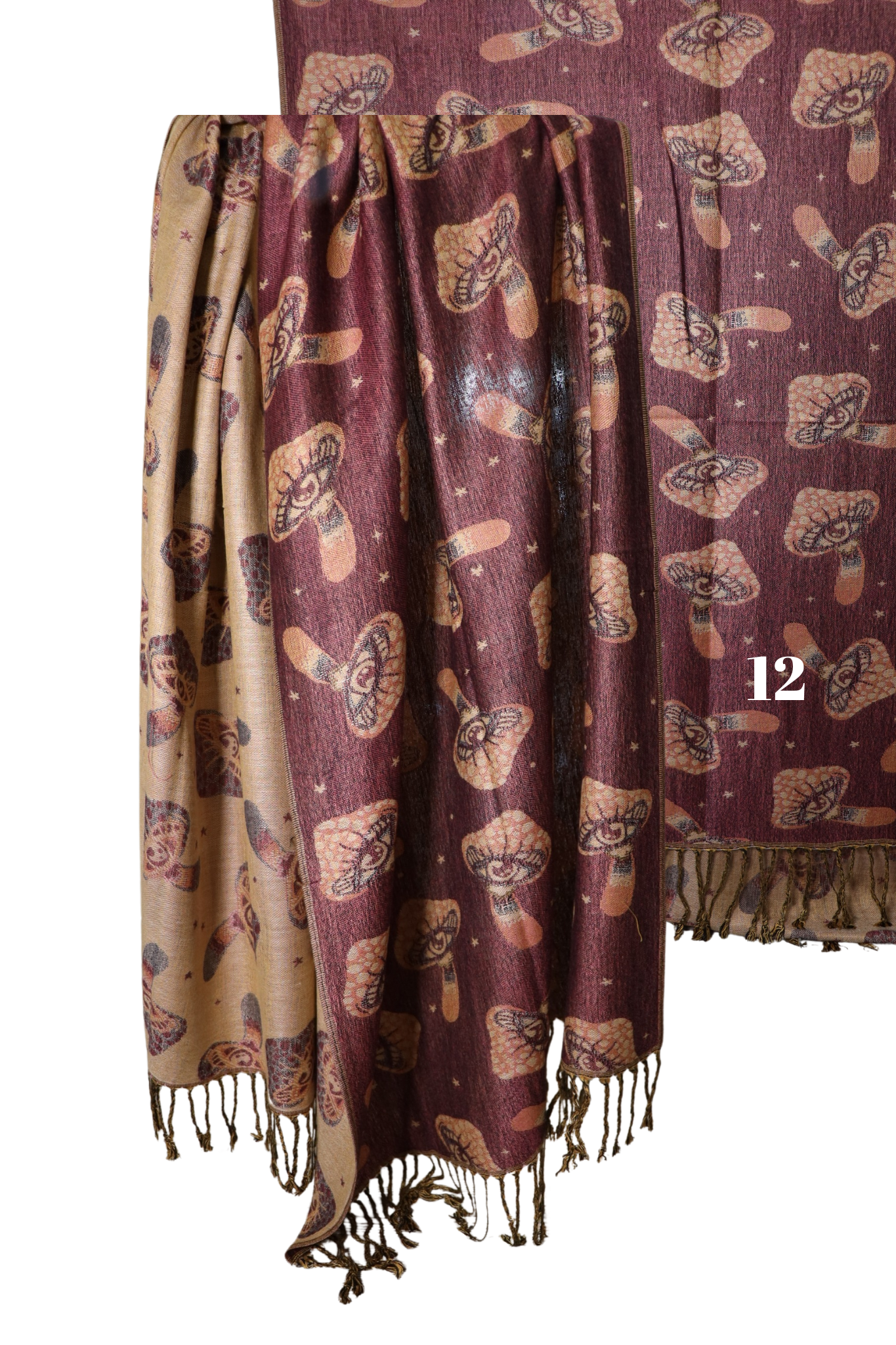 Trippy Mushroom Eye Pashmina