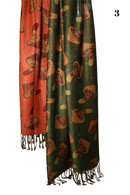 Trippy Mushroom Eye Pashmina