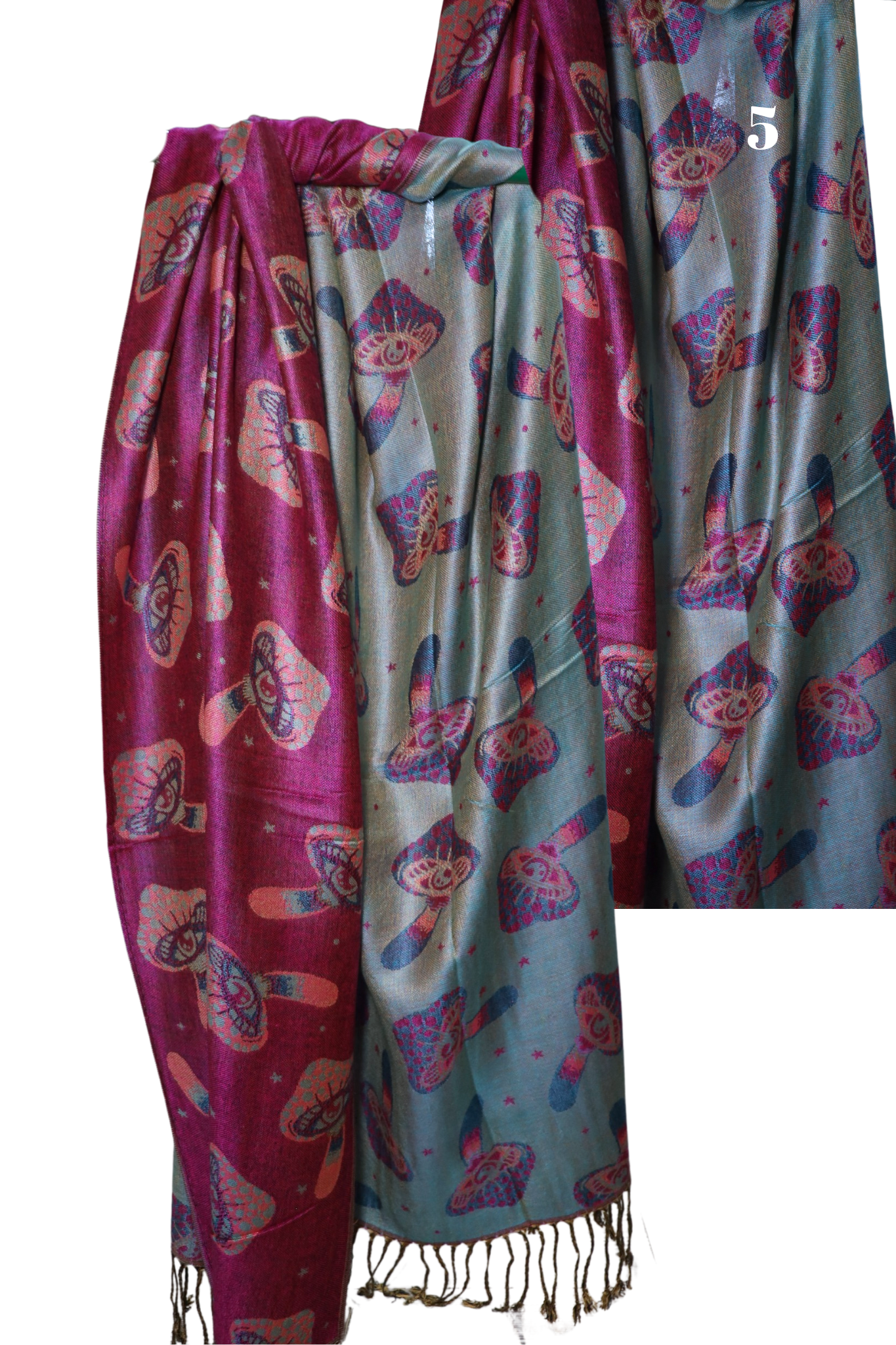 Trippy Mushroom Eye Pashmina