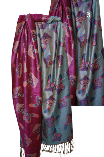 Trippy Mushroom Eye Pashmina