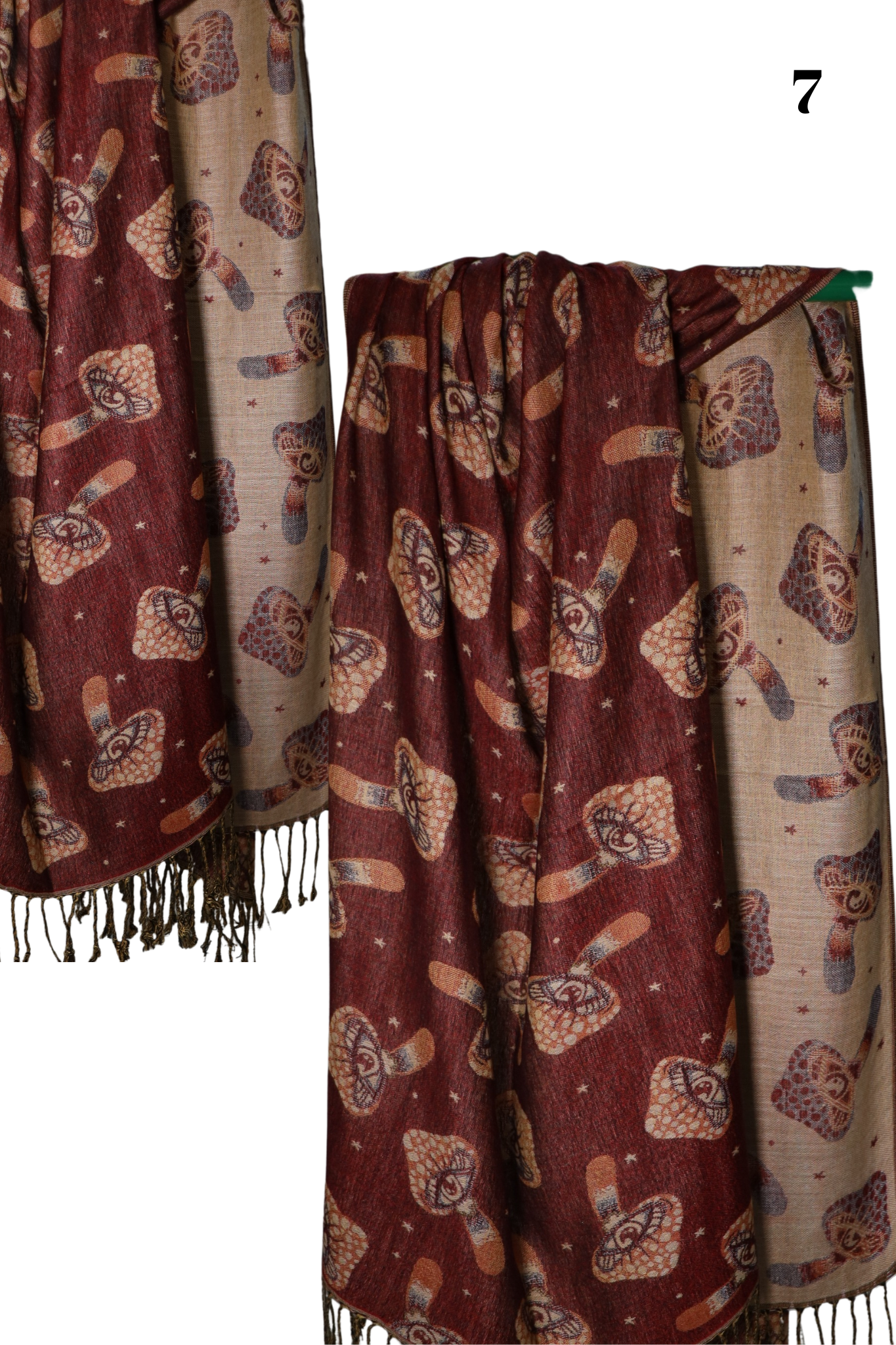 Trippy Mushroom Eye Pashmina