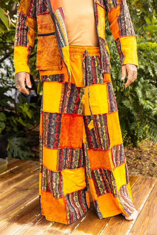 Corduroy wide leg pants