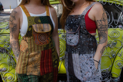 Patchwork Palazzo Overalls
