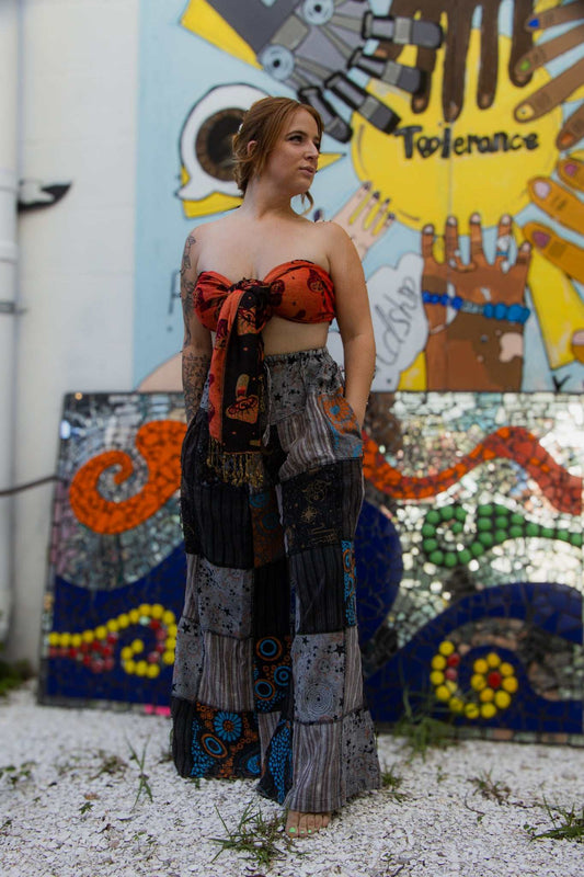Astro Patchwork Palazzo Pants