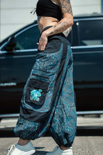 Aztec Mushroom Harem Pants