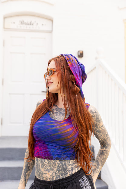 Tie Dye Hooded Top