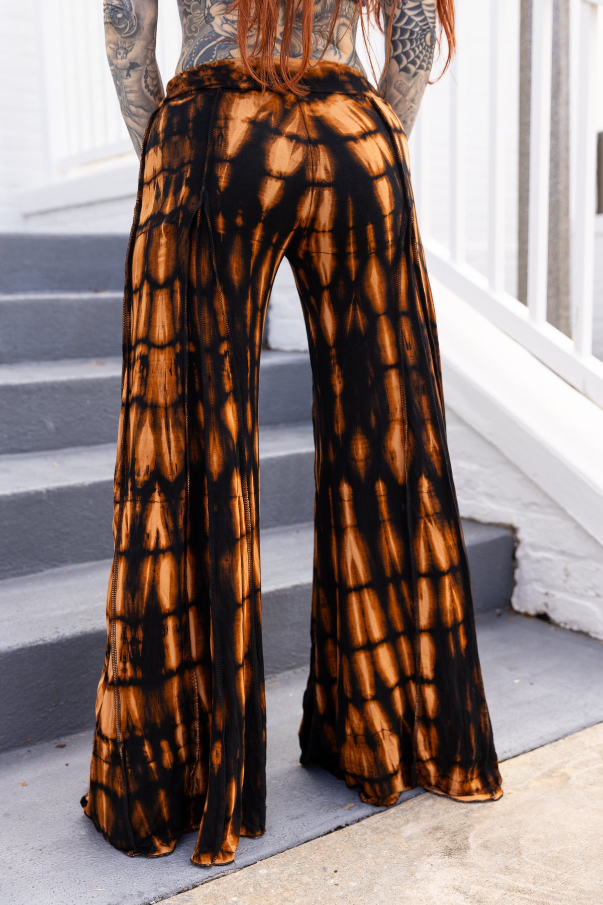 Limited edition black & orange tie dye