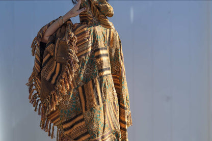 Himalaya Patchwork Poncho