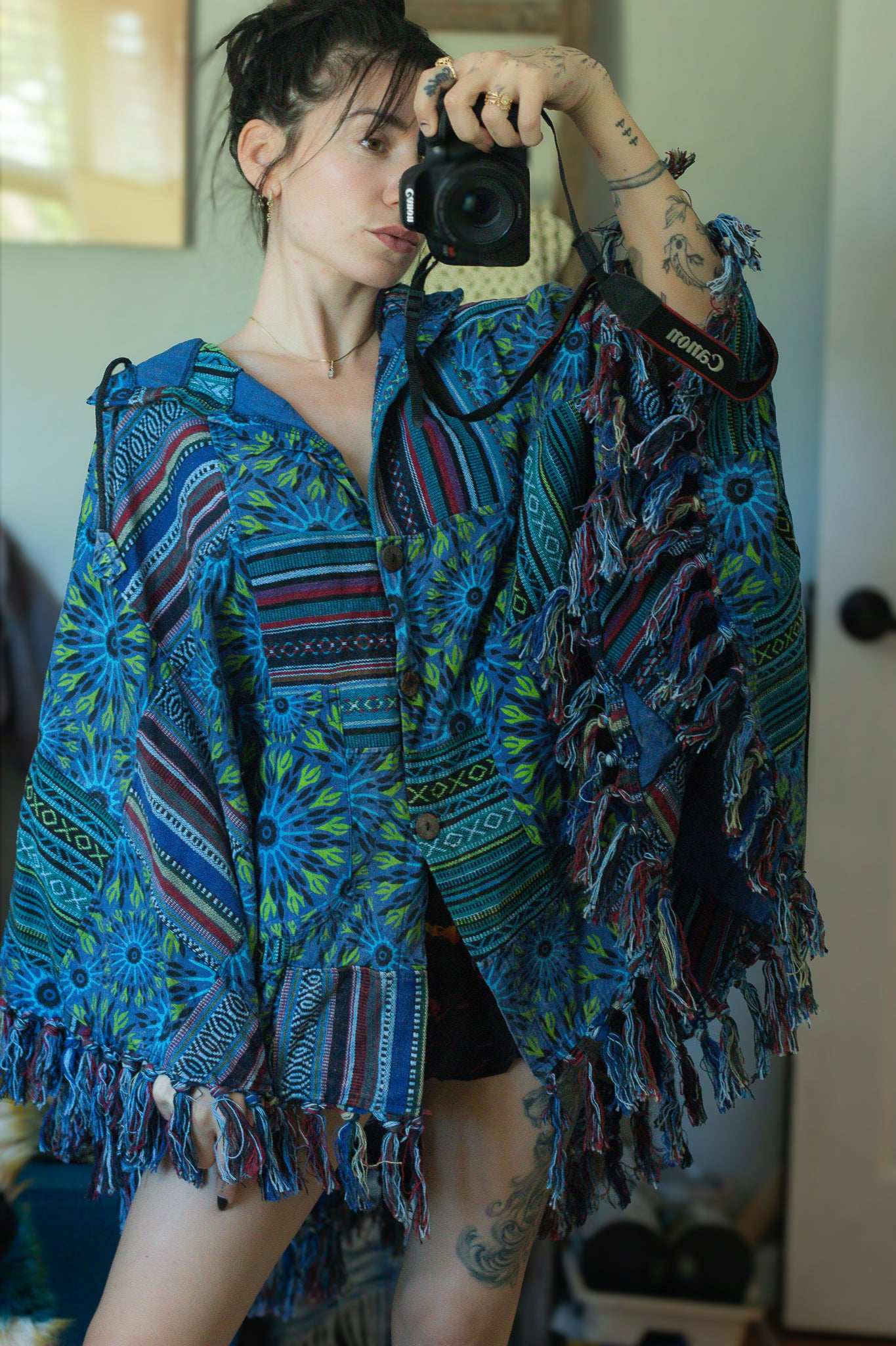 Himalaya Patchwork Poncho