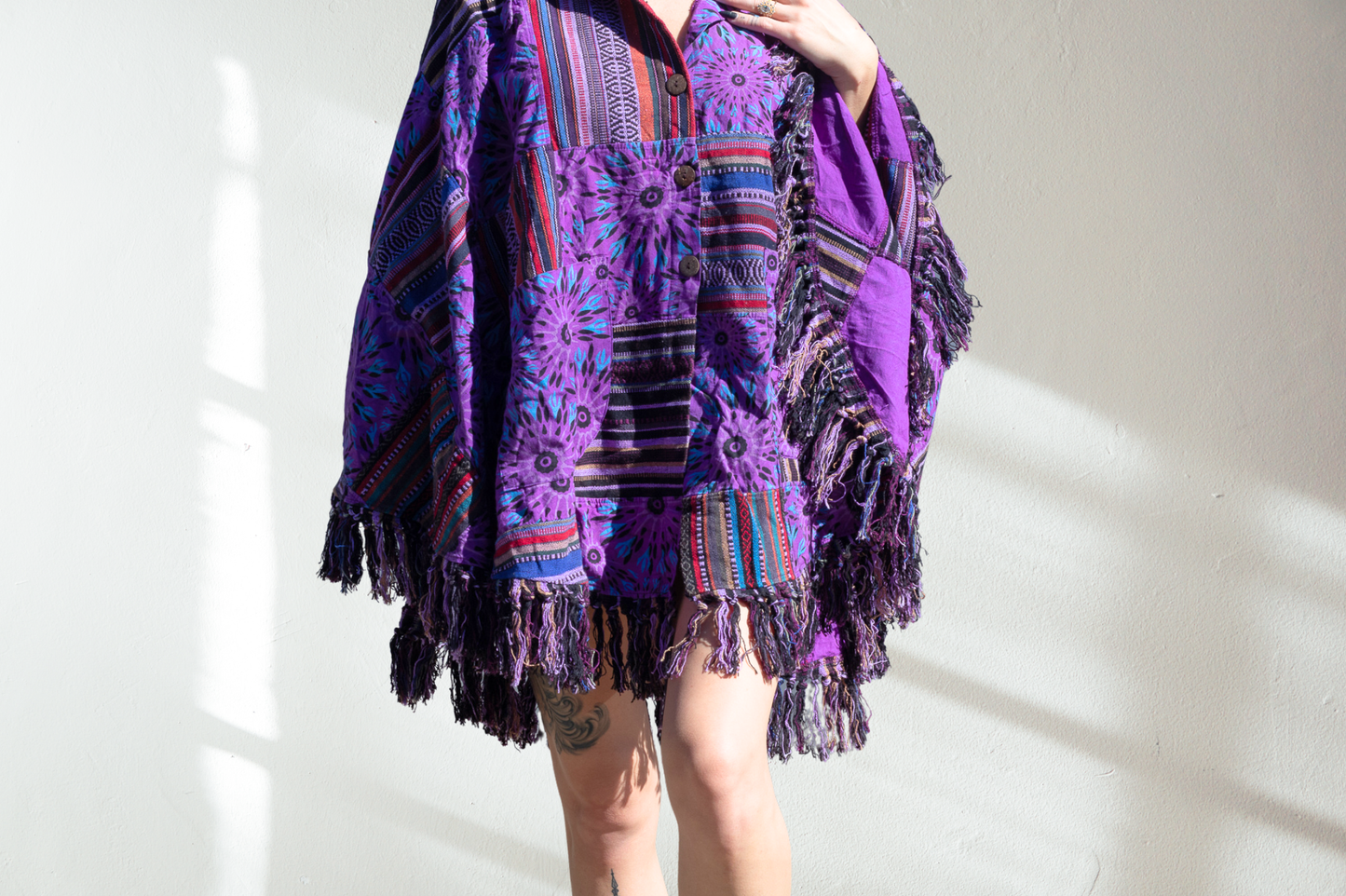 Himalaya Patchwork Poncho